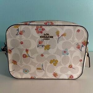 Coach Floral Print Cross-Body Bag